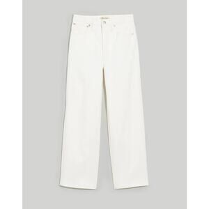 Madewell The Tall Perfect Vintage Wide-Leg Crop Jean Tile White T31 NWT